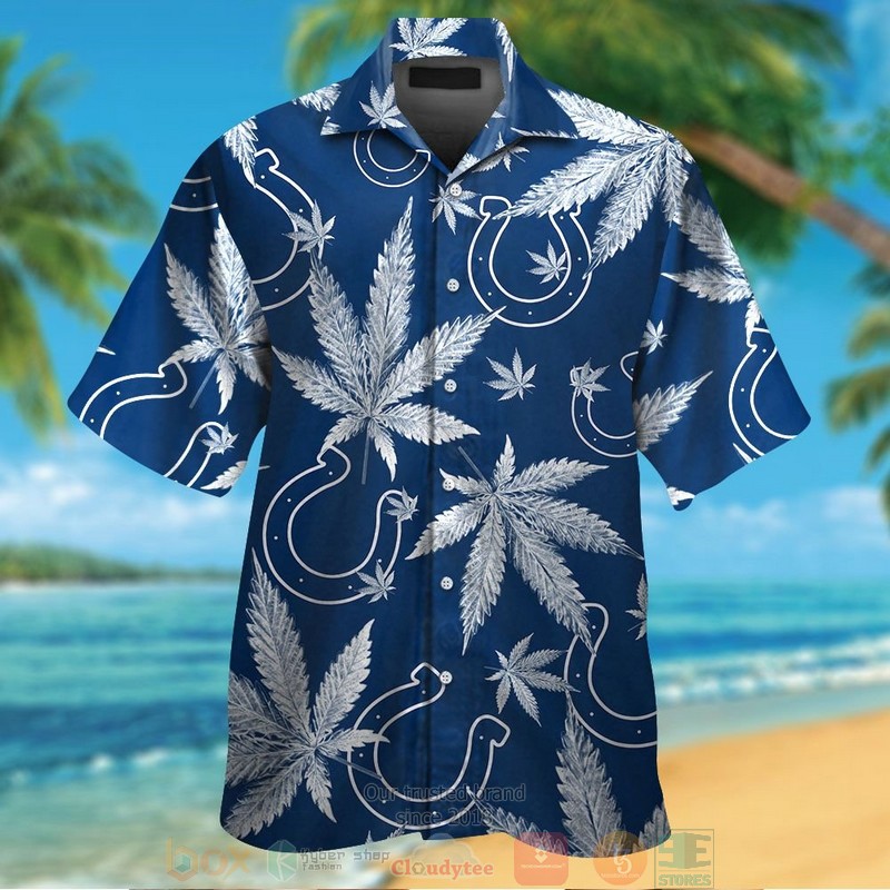 Indianapolis Colts weed blue hawaii shirt shorts