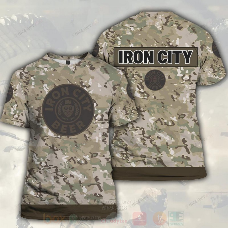 Iron City Beer Camouflage 3D T shirt
