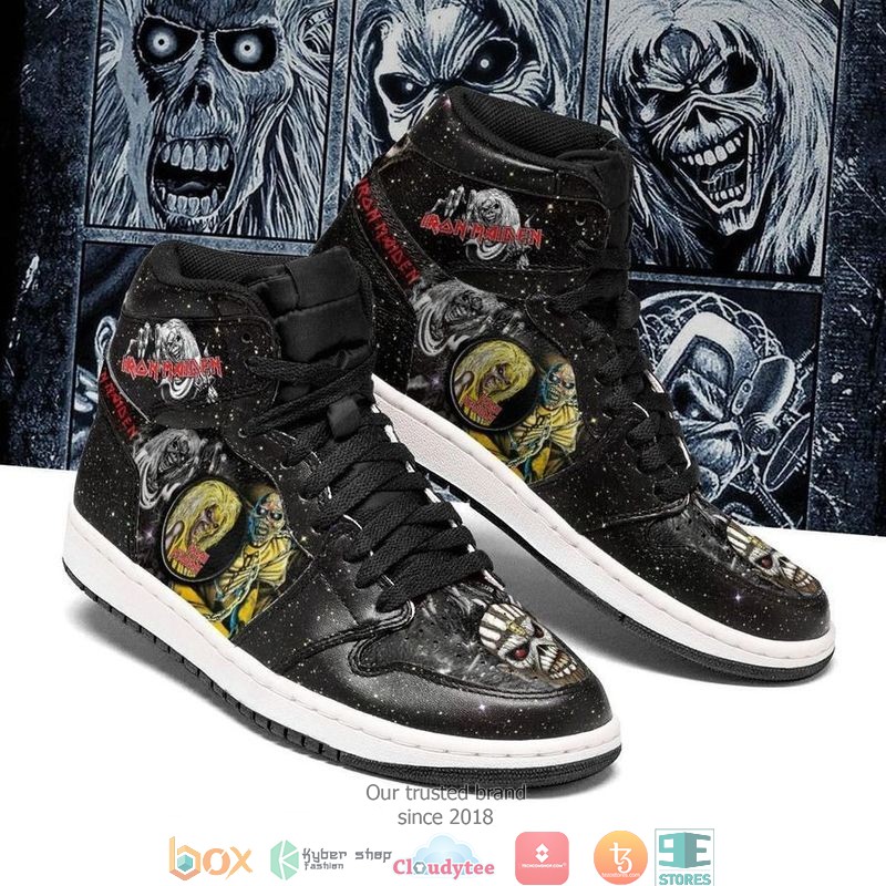 Iron Maiden High Air Jordan Sneaker Shoes