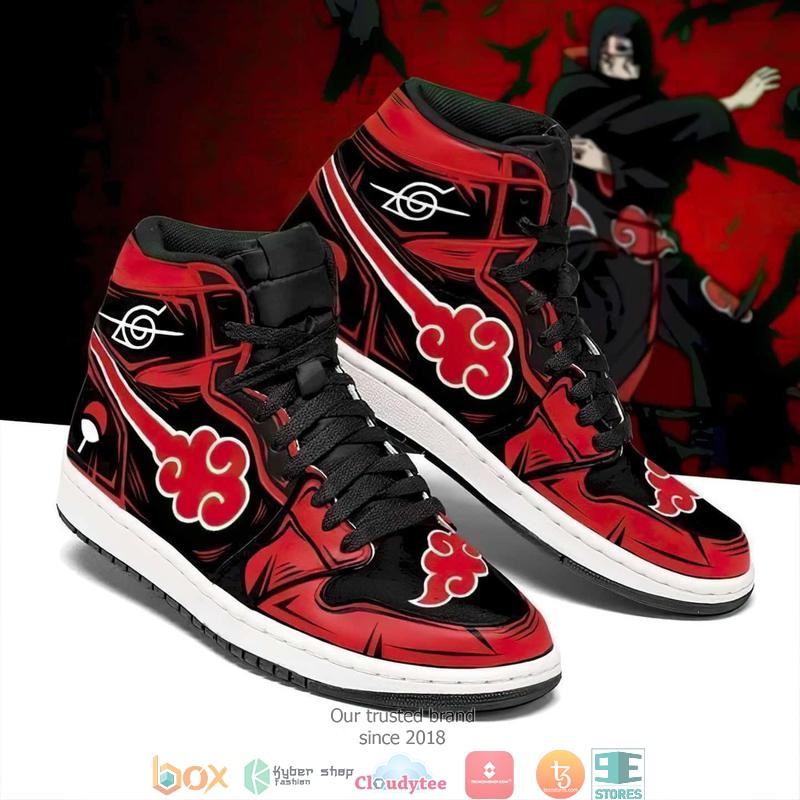 Itachi Akatsuki Symbol Naruto High Air Jordan Sneaker Shoes