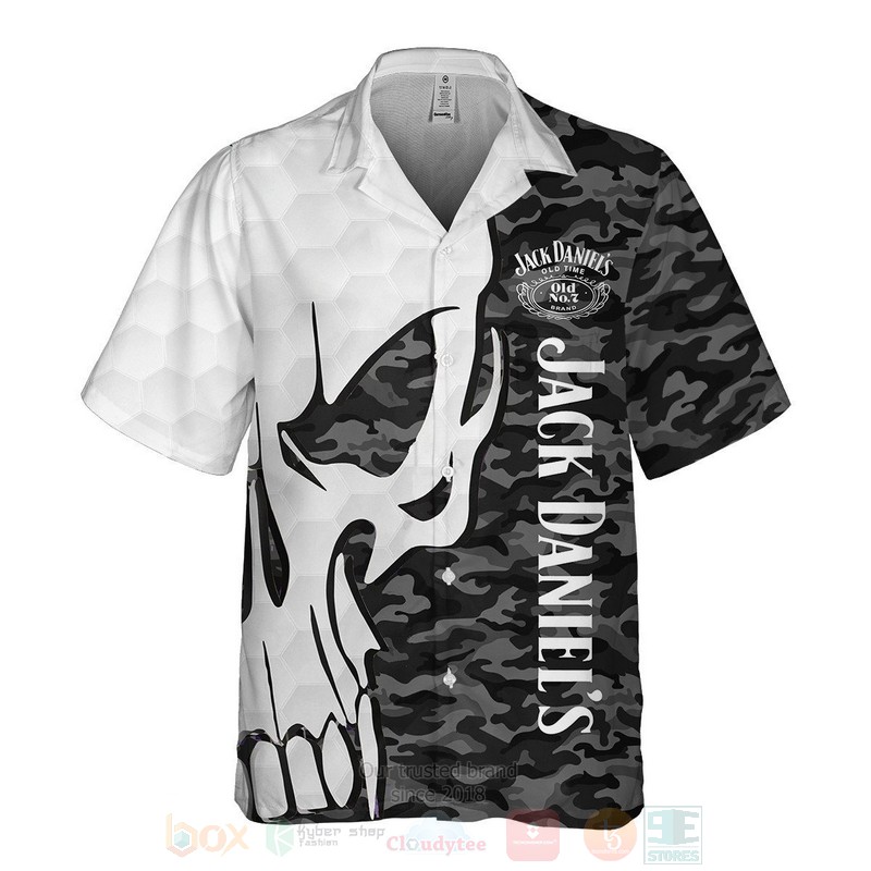 BEST Jack Daniel's Skull Tropical Shirt 