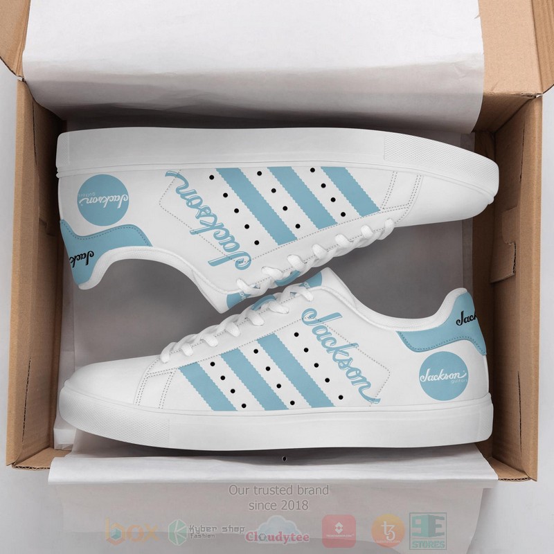 Jackson Guitar White Light Blue Stan Smith Low Top Shoes
