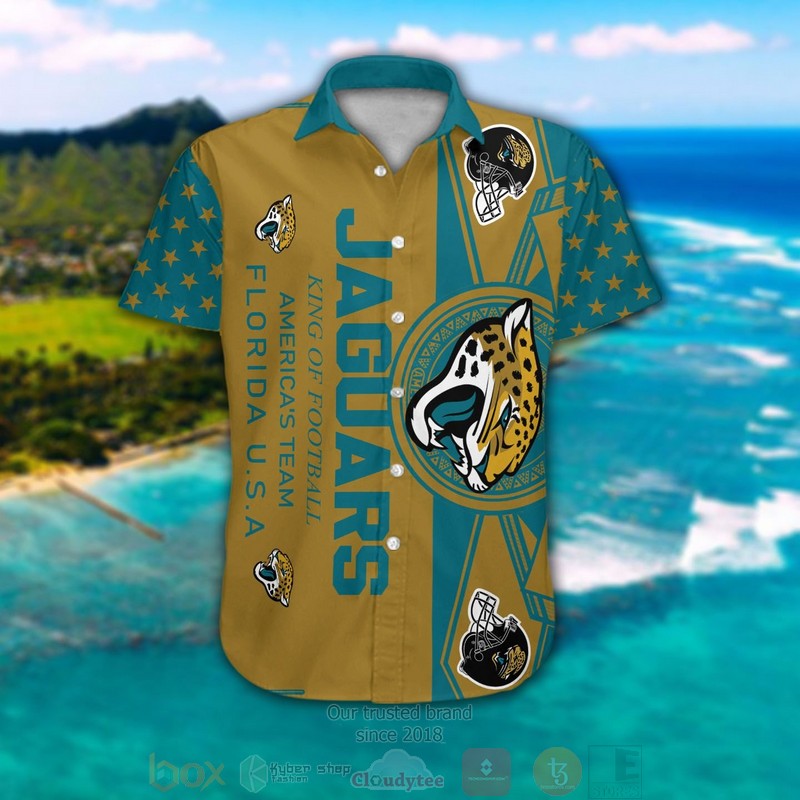 HOT Jacksonville Jaguars King of Football America's Team Florida USA hawaiian shirt and shorts 4 Jacksonville Jaguars King of Football Americas Team Florida USA hawaiian shirt and shorts 1 2 3
