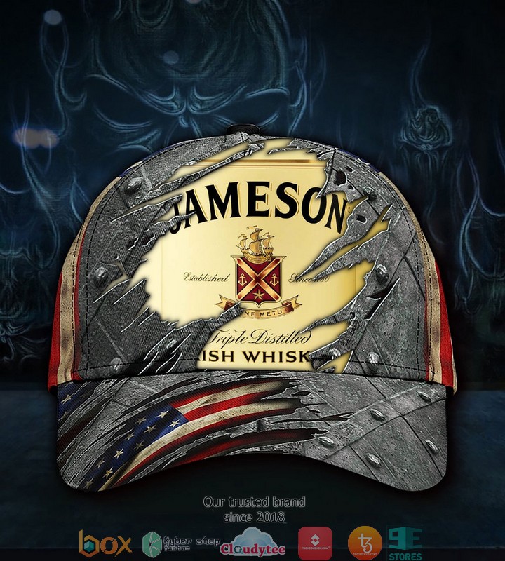 Jameson Irish Whiskey American Flag Baseball Cap