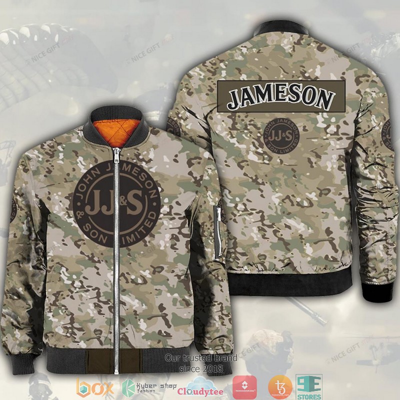 Jameson Irish Whiskey Camouflage Bomber Jacket