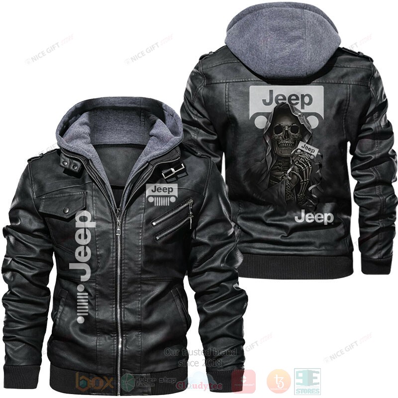 Jeep Skull Leather Jacket