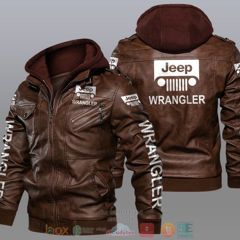 NEW Jeep Wrangler Car Motor Leather Jacket 2 Jeep Wrangler Car Motor Leather Jacket 1