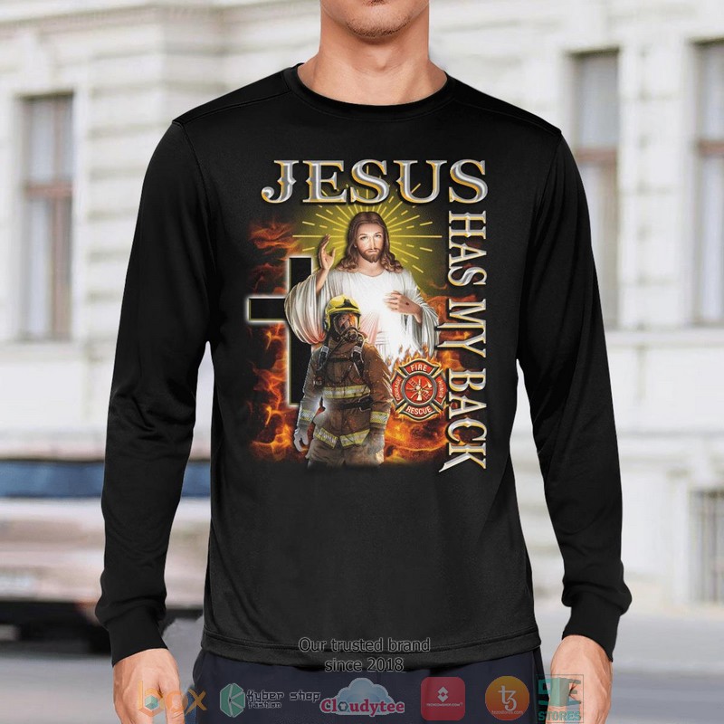 Jesus Has My Back Firefighter Shirt, Hoodie 10 Jesus Has My Back Firefighter Shirt Hoodie 1 2 3 4 5 6 7 8 9