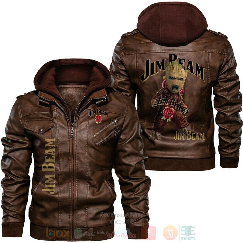 Jim Beam Baby Groot Leather Jacket 1