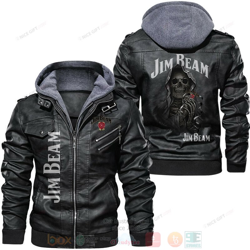 Jim Beam Skull Leather Jacket