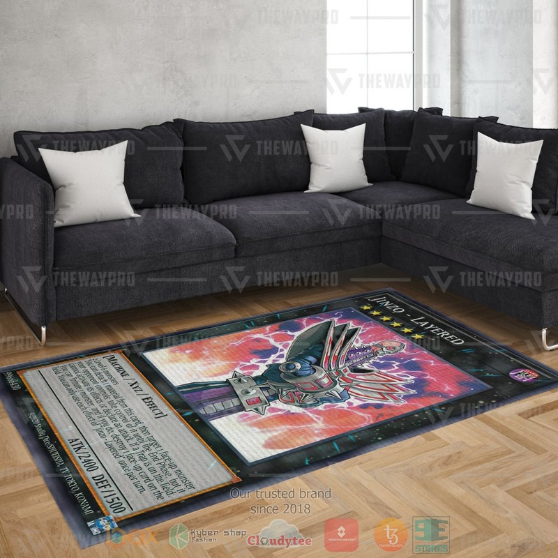 Jinzo Layered Rectangle Rug 1