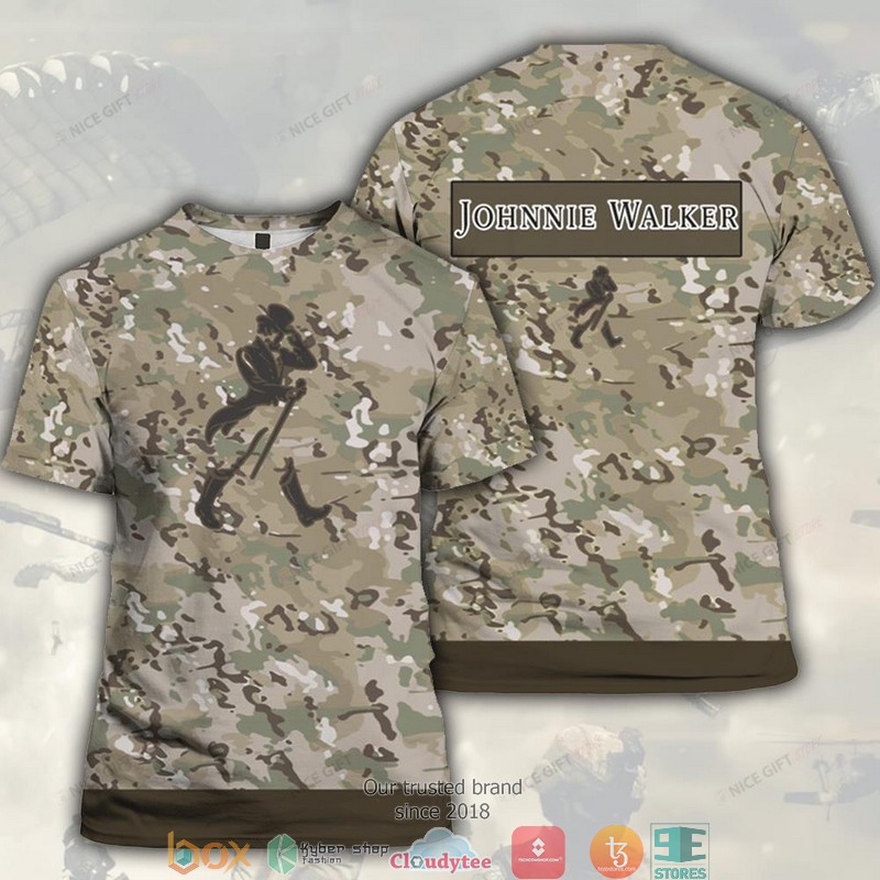 Johnnie Walker Camouflage 3D T shirt