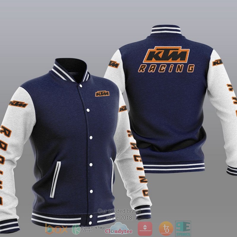 KTM Racing Car Brand Baseball Jacket 3 KTM Racing Car Brand Baseball Jacket 1 2