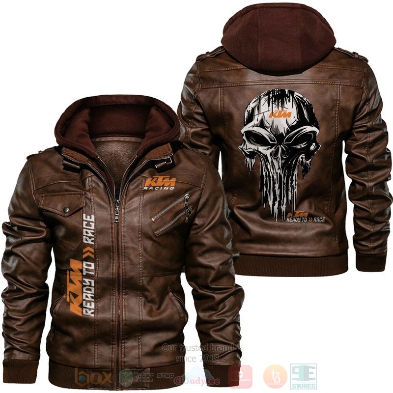 KTM Ready To Race Punisher Skull Leather Jacket 1