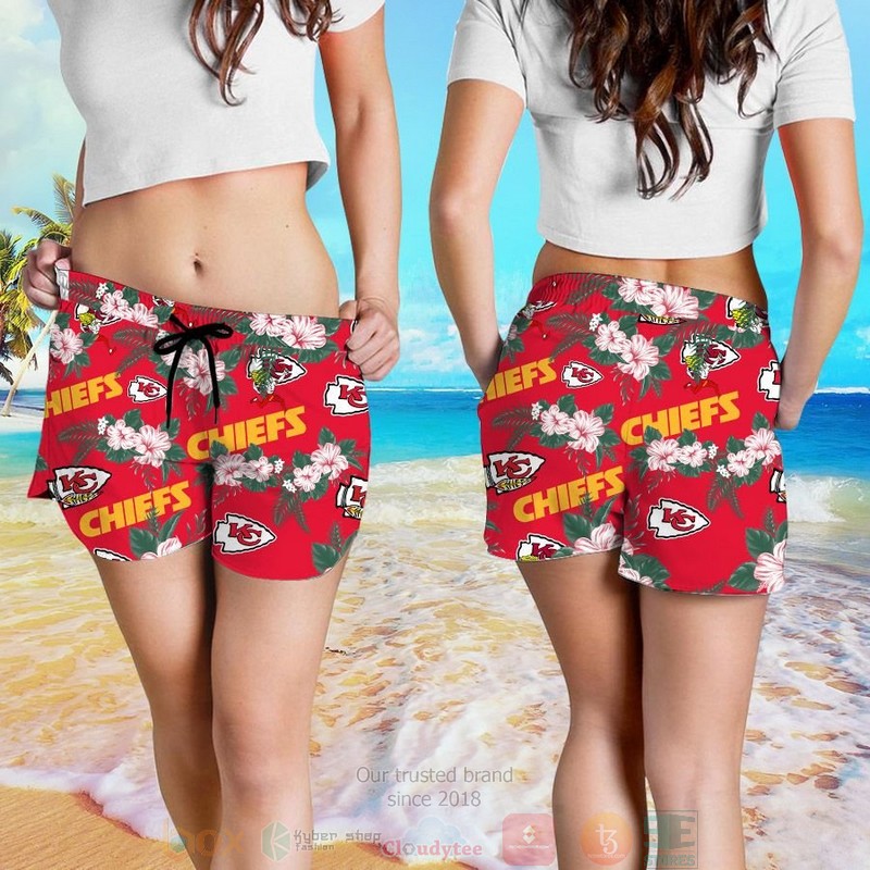 HOT Kansas City Chiefs Hibiscus hawaiian shirt and shorts 5 Kansas City Chiefs Hibiscus hawaiian shirt and shorts 1 2 3 4