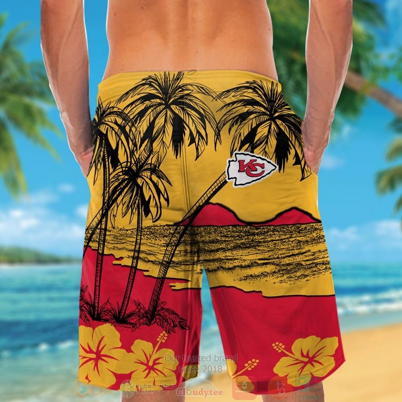 HOT Kansas City Chiefs Hibiscus yellow hawaiian shirt and shorts 6 Kansas City Chiefs Hibiscus yellow hawaiian shirt and shorts 1 2 3 4 5