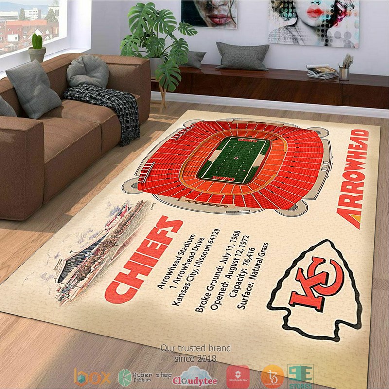 Kansas City Chiefs Stadium Rug 10 Kansas City Chiefs Stadium Rug
