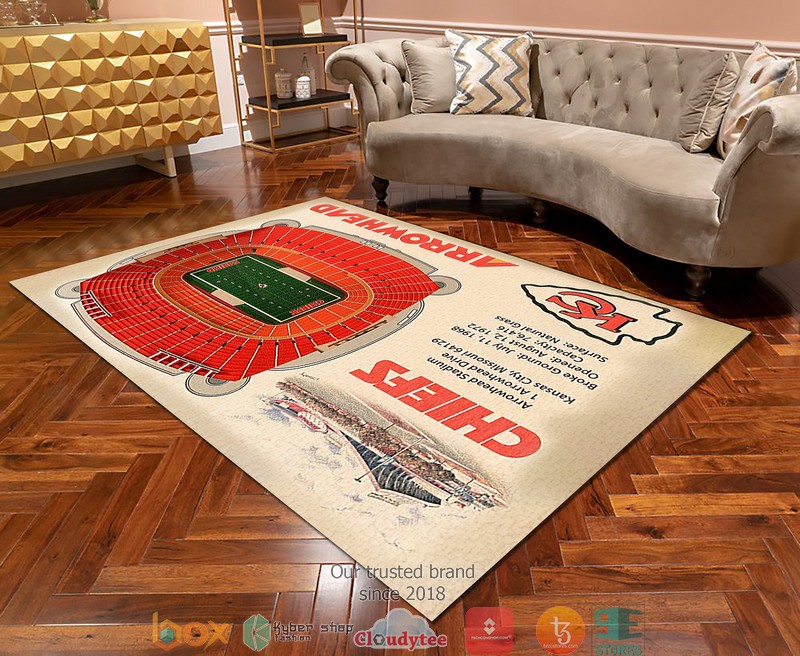 Kansas City Chiefs Stadium Rug 2 Kansas City Chiefs Stadium Rug 1