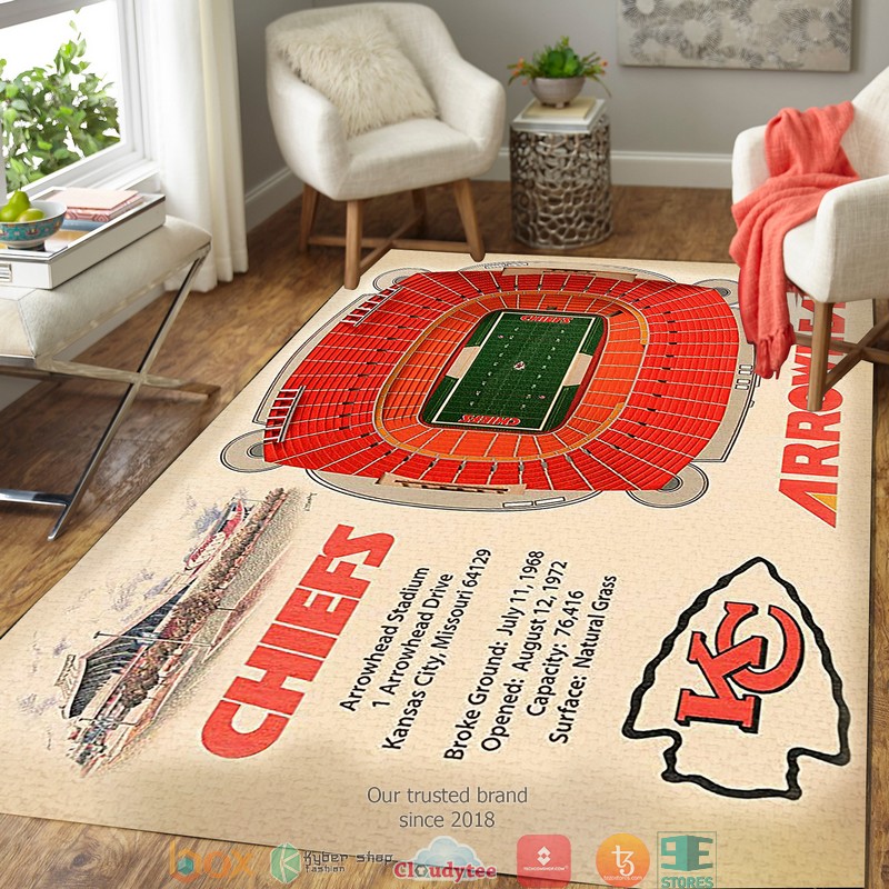 Kansas City Chiefs Stadium Rug 3 Kansas City Chiefs Stadium Rug 1 2
