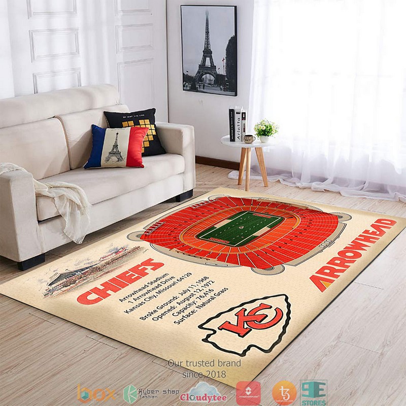 Kansas City Chiefs Stadium Rug 5 Kansas City Chiefs Stadium Rug 1 2 3 4