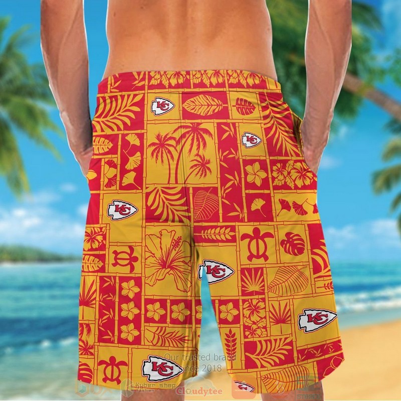 HOT Kansas City Chiefs tropical plants yellow hawaii shirt, shorts 6 Kansas City Chiefs tropical plants yellow hawaii shirt shorts 1 2 3 4 5