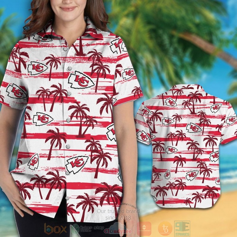 HOT Kansas City Chiefs white hawaii shirt, shorts 3 Kansas City Chiefs white hawaii shirt shorts 1 2