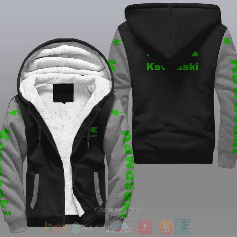NEW Kawasaki Car Fleece Jacket 2 Kawasaki Car Fleece Hoodie 1