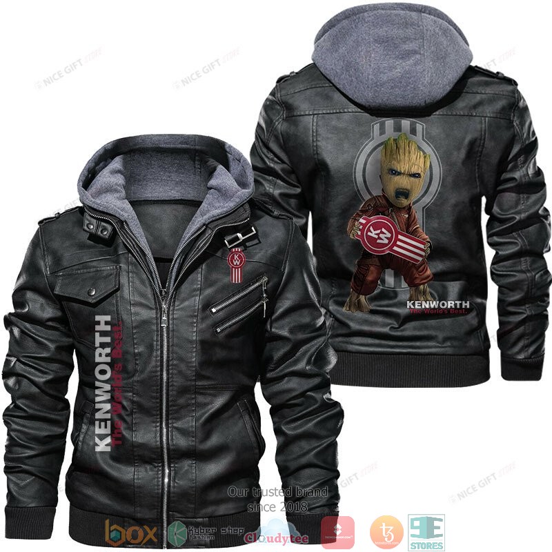 Kenworth Red Baby Groot Leather Jacket
