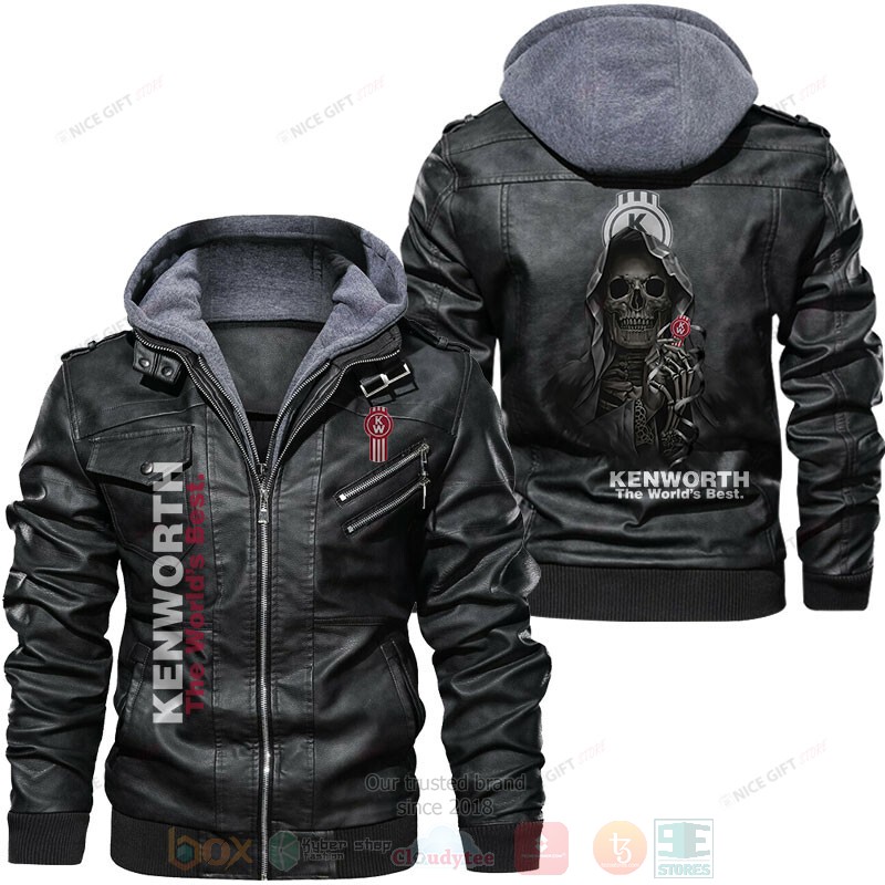 Kenworth The Worlds Best Skull Leather Jacket