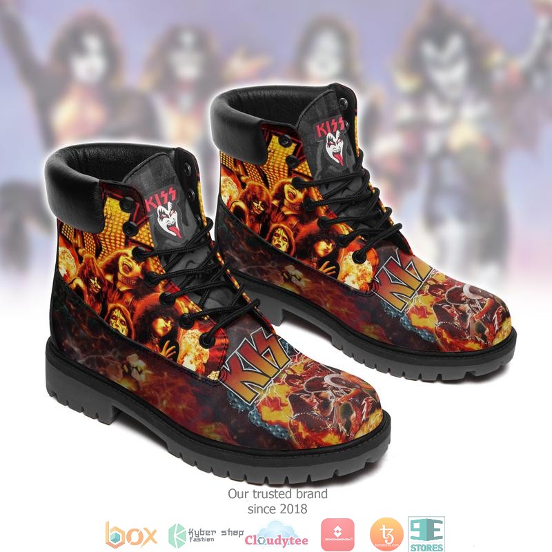 Kiss Band Flame Timberland Boots 5 Kiss Band Flame Timberland Boots