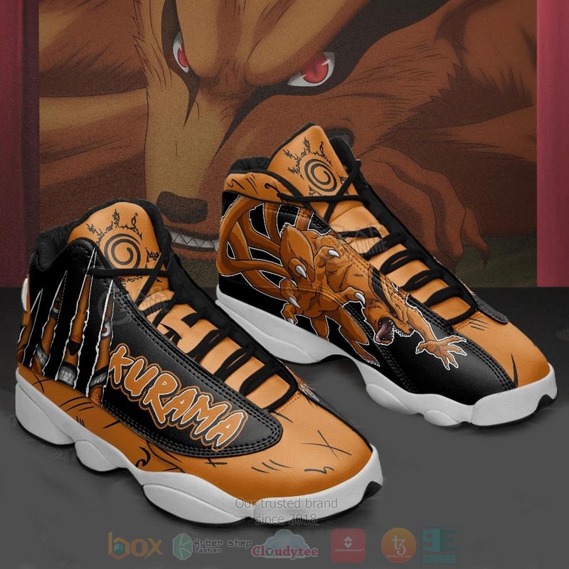BEST Kurama Nine Tails Naruto Air Jordan 13 shoes sneakers 2 Kurama Nine Tails Naruto Air Jordan 13 shoes