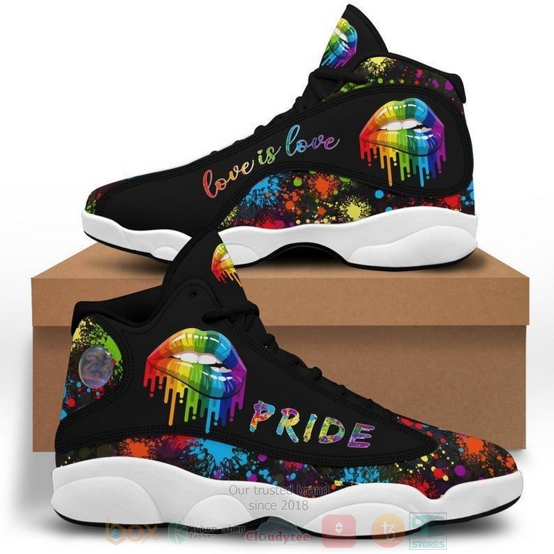 LGBT Love is love shoes Air Jordan 13 shoes
