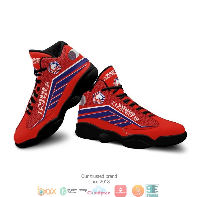 LOSC Lille Air Jordan 13 Sneaker Shoes 8 LOSC Lille Air Jordan 13 Sneaker Shoes 1 2 3 4 5 6 7