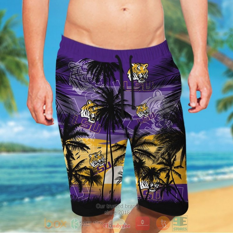 HOT LSU Tigers Tropical Hawaiian Shirt and shorts 5 LSU Tigers Tropical Hawaiian Shirt and shorts 1 2 3 4