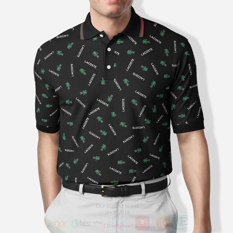 BEST Lacoste Black red green stripe All 