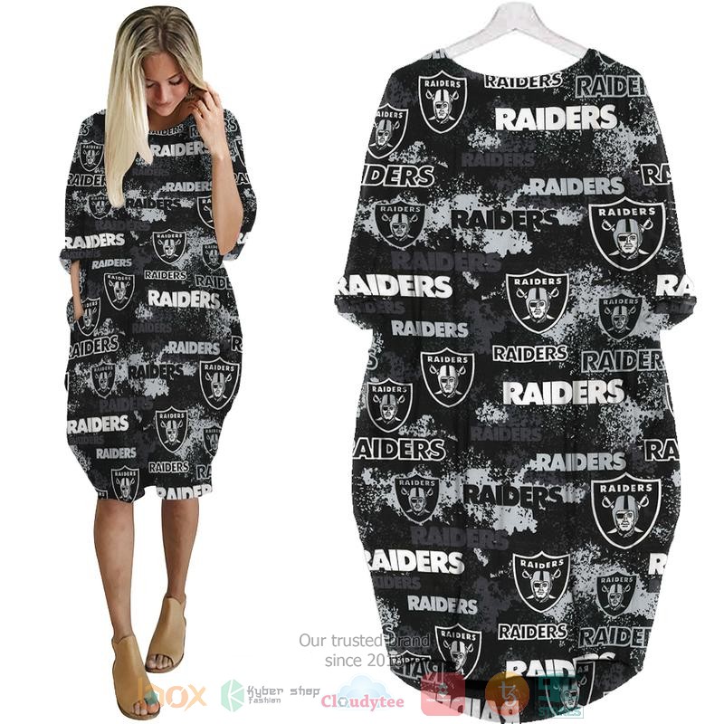 Las Vegas Raiders NFL logo black Pocket Dress