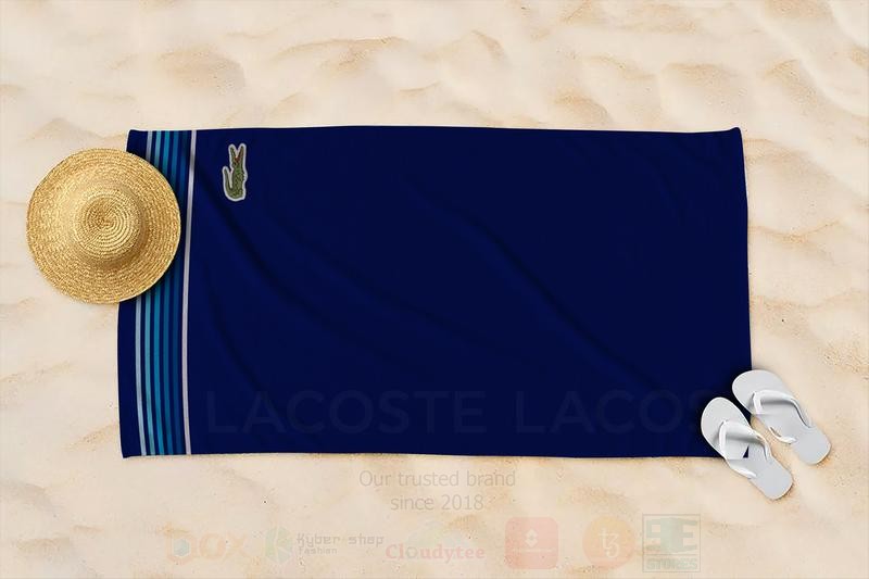 Lascote Full Navy Microfiber Beach Towel 1