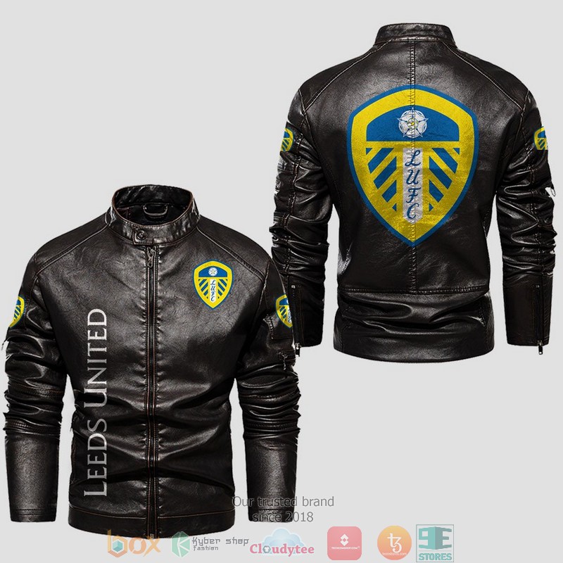 Leeds United Collar Leather Jacket