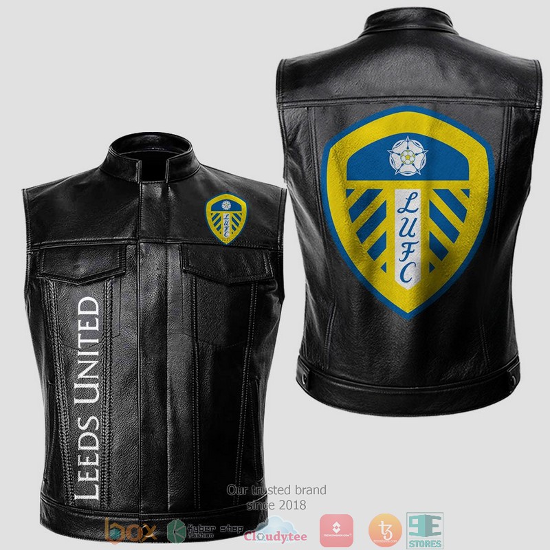 Leeds United Vest Leather Jacket