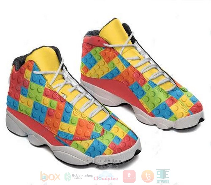 BEST Lego pattern Air Jordan 13 shoes sneakers 5 Lego pattern Air Jordan 13 shoes