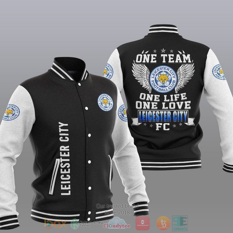 Leicester City One Team One Life One Love Baseball Jacket