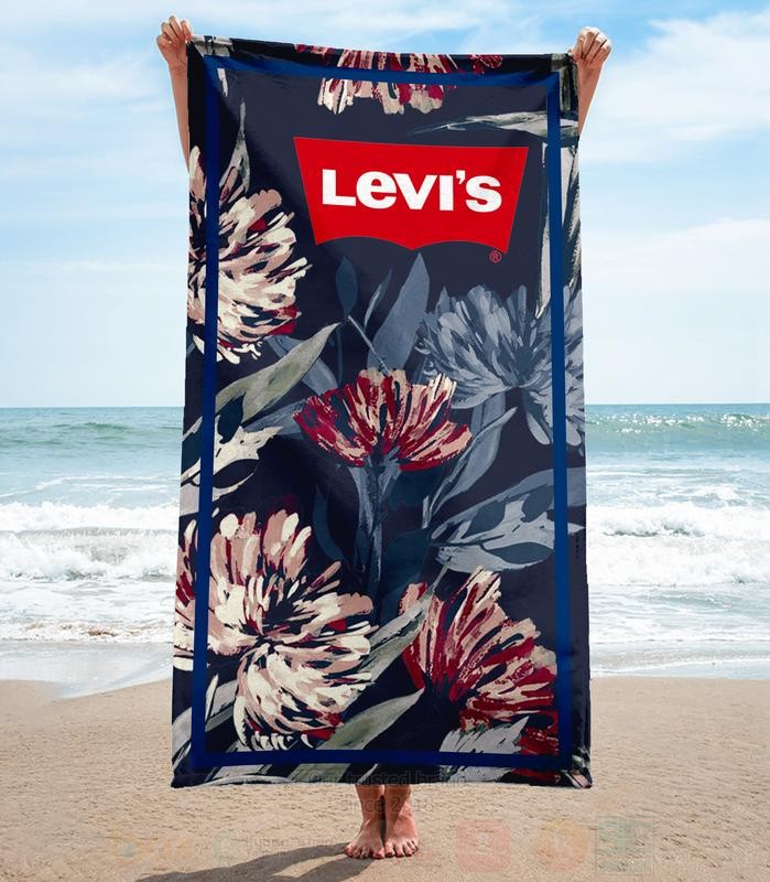 Levi Strauss and Co Flower Microfiber Beach Towel 1