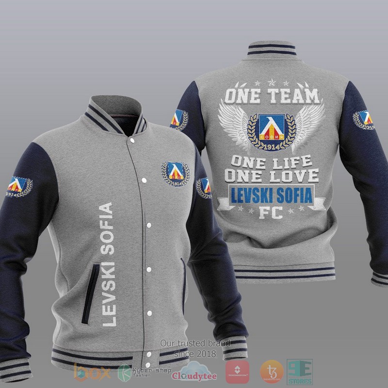 Levski Sofia One Team One Life One Love Baseball Jacket 1 2 3
