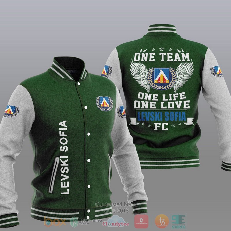 Levski Sofia One Team One Life One Love Baseball Jacket 1 2 3 4