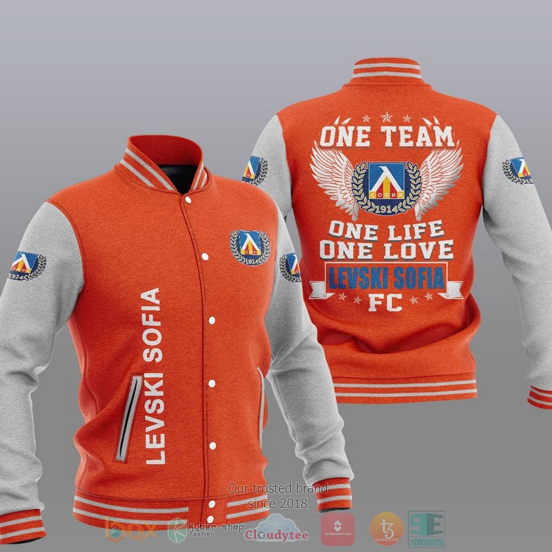 Levski Sofia One Team One Life One Love Baseball Jacket 1 2 3 4 5