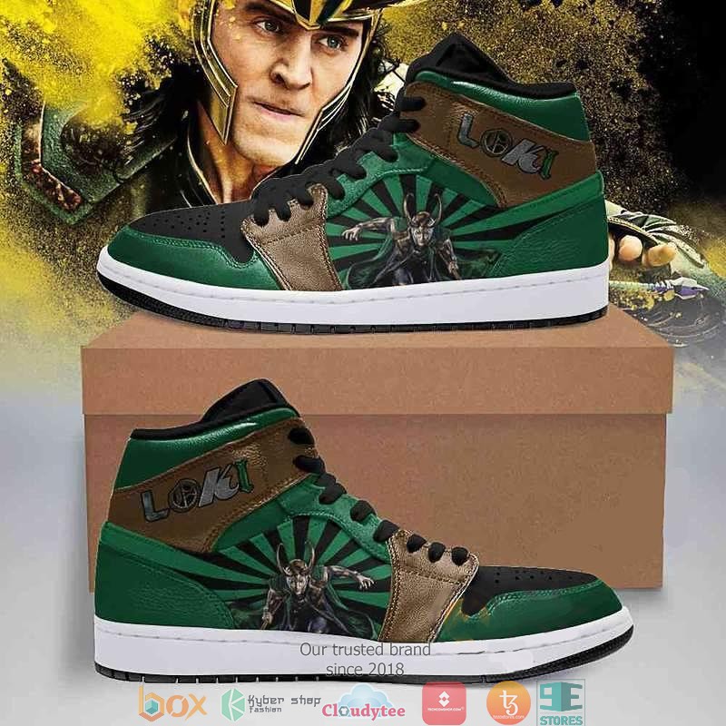 Loki Marvel Green High Air Jordan Sneaker Shoes 6 Loki Marvel Green High Air Jordan Sneaker Shoes