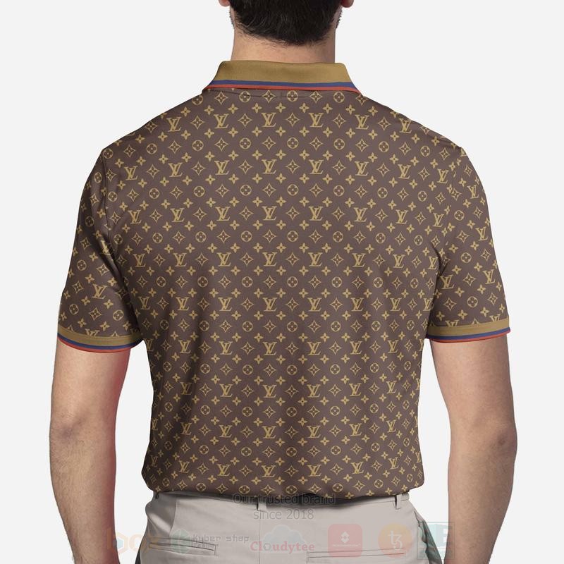 BEST Louis Brown Vuitton All Over Print 3D Polo Shirt 3 Louis Brown Vuitton Polo Shirt 1 2