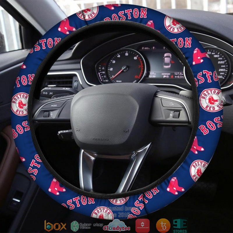 MLB Boston Red Sox Navy Steering wheel