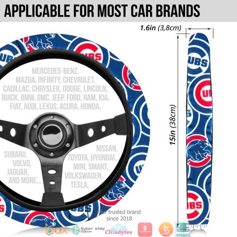 MLB Chicago Cubs Navy Steering wheel 1 2 3 4 5 6 7 8