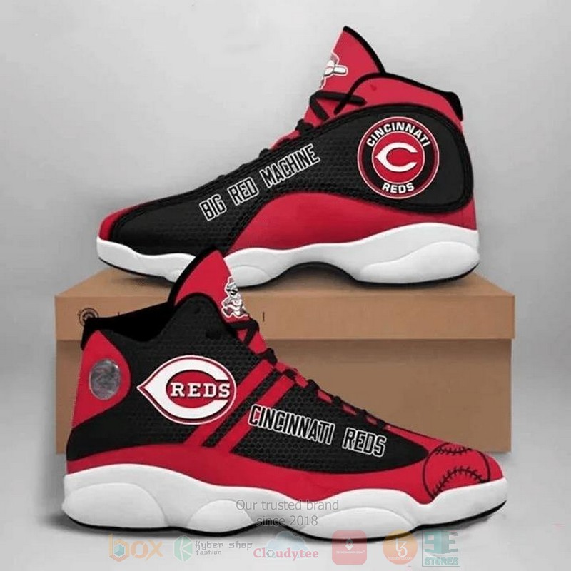 BEST MLB Cincinnati Reds teams Air Jordan 13 shoes sneakers 1 MLB Cincinnati Reds teams Air Jordan 13 shoes